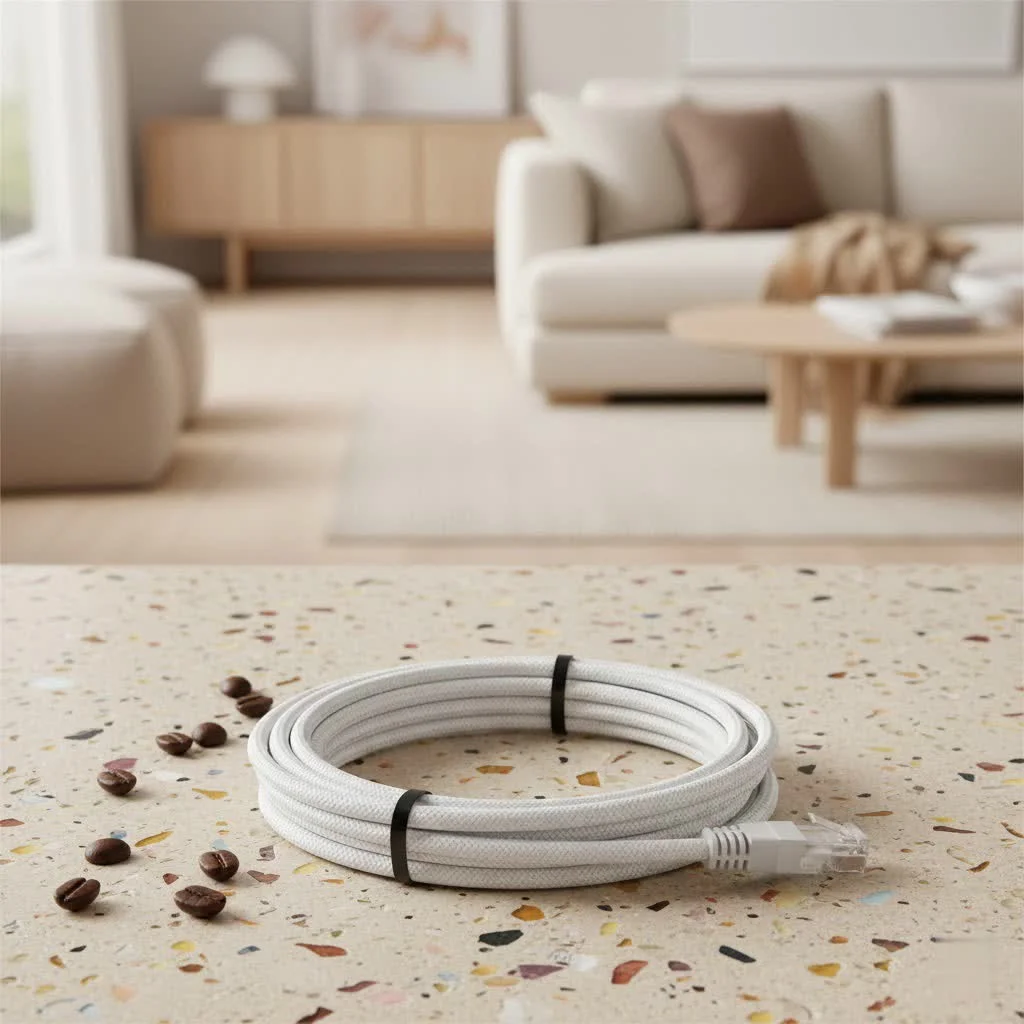 Cat5e Ethernet cable with RJ45 connectors
